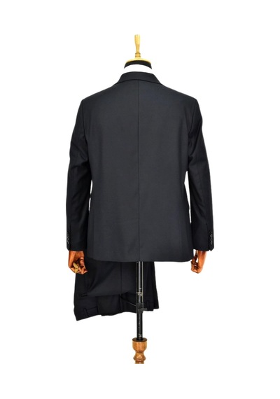 Suitmen Erkek Lacivert Armürlü 4 Drop Çift Yırtmaçlı Takım Elbise Bgl-st04567 Lacivert