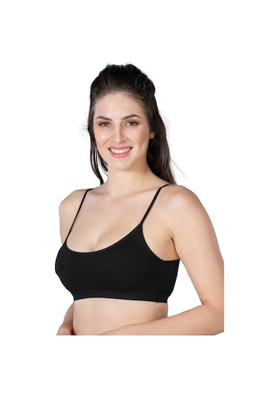 Siyah Mı Emay 1425 Modal Cotton Pedli Büstiyer Siyah
