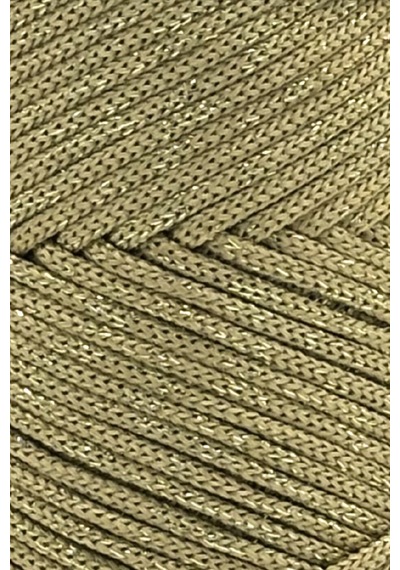 Sensy Simli Polyester 3 Mm Makrome İpi Hardal 250 Gr Supla İpi Ve Çanta İpi Polyester İpliği