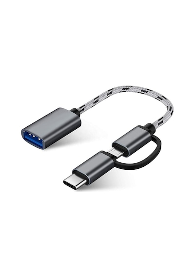 Alfais 4901 Usb 3.0 Otg To Type C Micro Usb Çevirici Adaptör