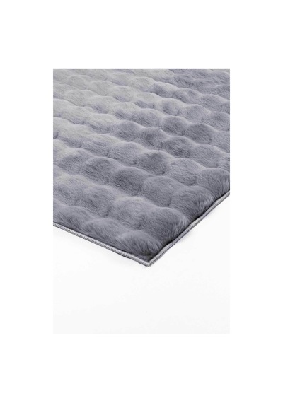 Meltem Tavşan Tüyü Post Peluş Ultra Yumuşak Makinede Yıkanabilir 80x150 Cm Gri