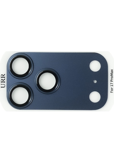 Urr Apple Uyumlu iPhone 17 Pro Fans Series Full Alloy Kamera Lens Koruyucu Mavi