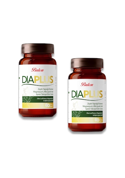Balen DiaPlus 655 Mg Zeytin Yaprağı Eki 2 x 60 Kapsül