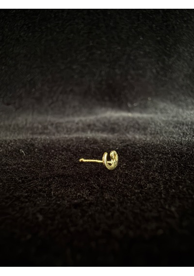 14 Ayar Altın Vav Model Hızma Burun Piercing