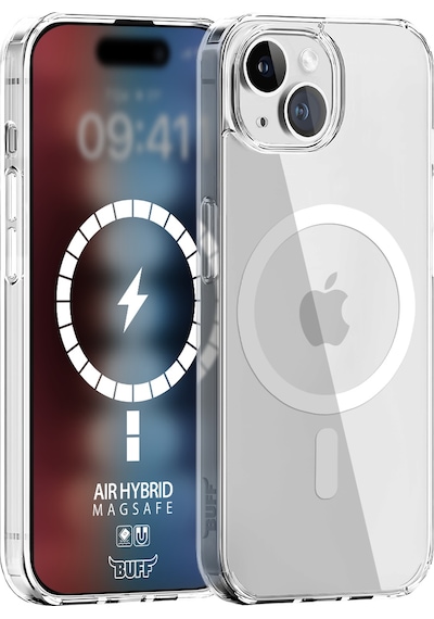 Buff Apple iPhone Uyumlu  15 - 2x5d Ekran Koruyucu + Magsafe Kılıf + Lens Koruyucu Glass Şeffaf