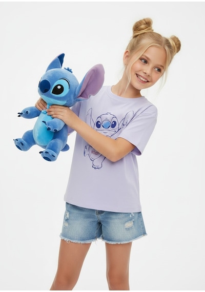 Sea Bubbles Stitch Kız Çocuk Tişört St10218 Lila