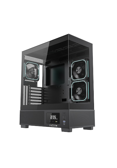 Fazeon F15 750w 80+ 3x120mm Lcd Ekranlı Argb Fanlı Bilgisayar Oyuncu Kasası Fazeon F15 750w 80+ 3x120mm Lcd Ekranlı Argb Fanlı Bilgisayar Oyuncu Kasası