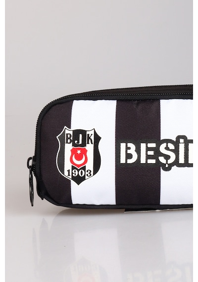 Dekomus Cep Defteri Hediyeli" Yeni Sezon Lisanslı Beşiktaş Çubuklu Kalem Çantası Ahşap