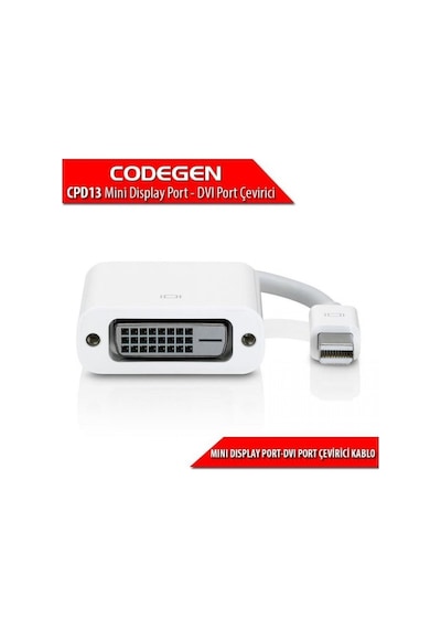 CODEGEN CPD13 mDP-DVI (24+5) Görüntü Adaptörü