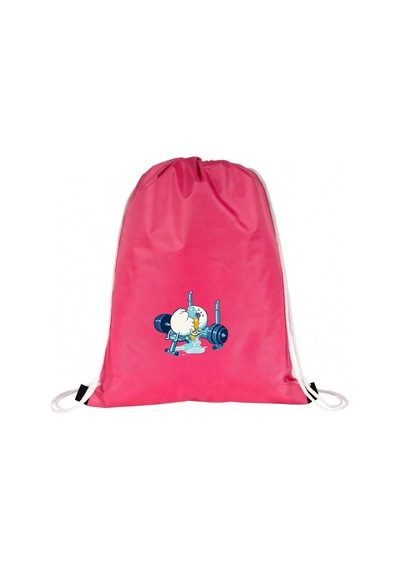 Hero Tasarım Son Tekrar - Ipli Spor Sırt Çantası - Günlük - Okul 35 46cm One Size Inn1008 Pembe