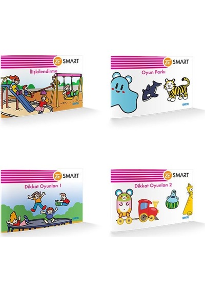 Zekare Smart Görsel Dikkati Güçlendirme Seti 2-4 Yaş Yeni Baskı
