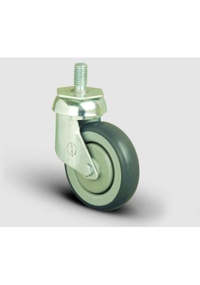 Emes ES05MBR125 Oynak Civatalı Çap:125 Kauçuk Tekerlek 4 Adet