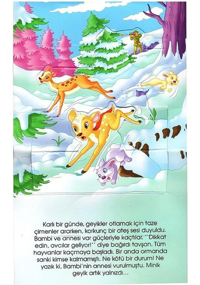 2 Yaş Mini Hareketli Kitaplar – Bambi (Yumurcak Yayınları)