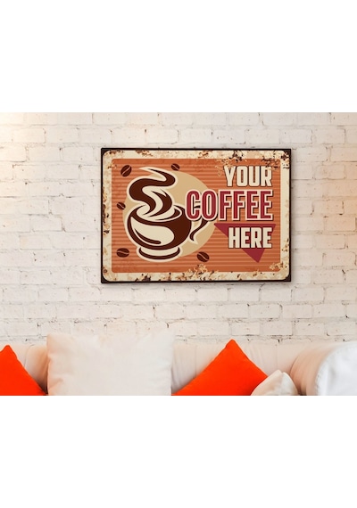 Bk Home Coffee Tasarımlı Kanvas Tablo 70X100Cm-35 (512116485)