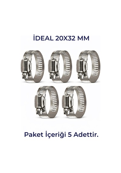 Hortum Kelepçesi 5 Adet 20x32' Lik