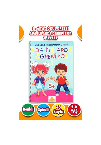 Ada İle Arda Öğreniyor Seti 1. Kitap - 48 Sayfa