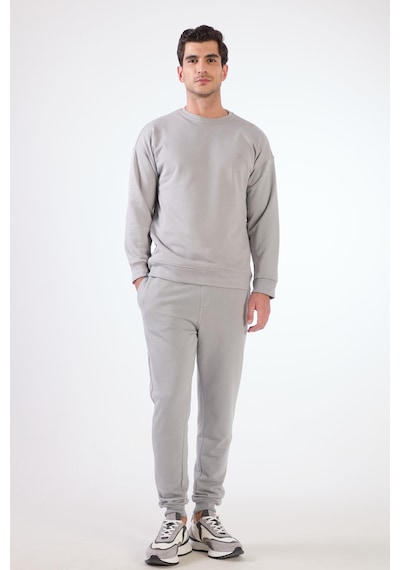 Dufy Gri Erkek Sweatshırt - Regular Fit Gri