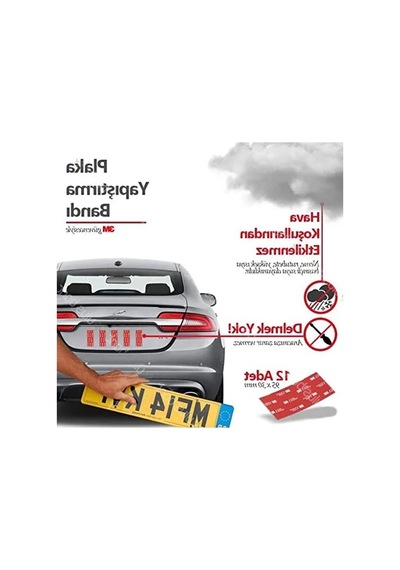 Vhb Çift Taraflı Yapıştırma Bandı, 3m Plakalık Yapıştırıcı, 12 Adet 0,13mm X 48mm X 25mt