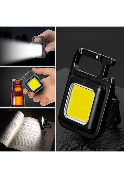 Buffer Anahtarlıklı, Açacaklı,güçlü Mıknatıslı 3 Farklı Led Modlu Mini Boy Asılabilen Led Kamp Aydınlatması,el Feneri Diğer