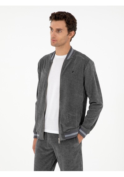 Cacharel Erkek Antrasit Sweatshirt 50292493-vr006 Gri