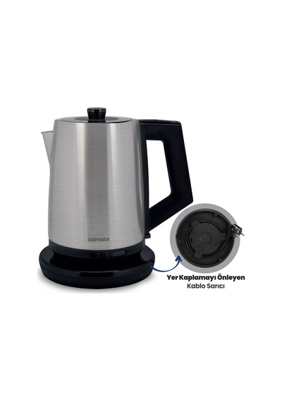 Goldmaster GM7376 Beliz 2200 W Paslanmaz Çelik Su Isıtıcısı
