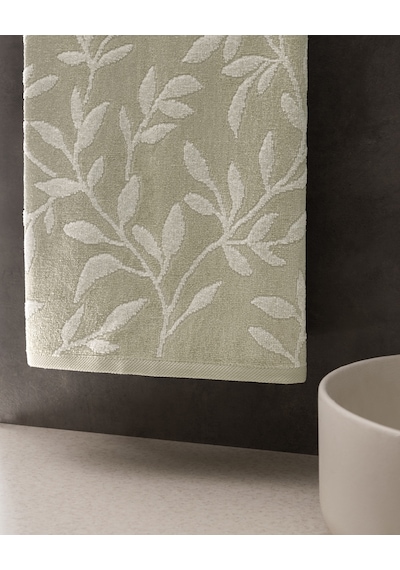 Madame Coco Clarisse Pamuklu Yüz Havlusu - Haki - 50x80 Cm 8684427222249 Çok Renkli