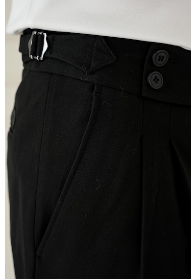 Efor P 1167 Slim Fit Siyah Spor Pantolon Siyah
