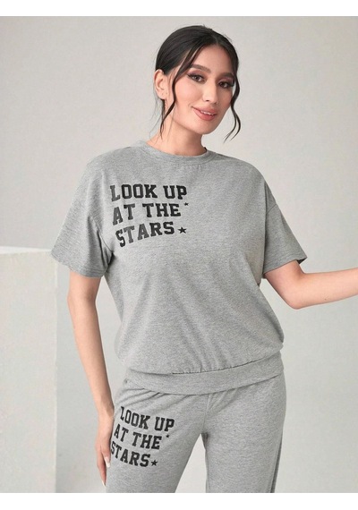 The Stars Ribana 2li T-shirt Eşofman Altı Jogger Gri Alt Üst Eşofman Takım Oversize Bisiklet Yaka Gri The Stars Ribana 2li T-shirt Eşofman Altı Jogger Gri Alt Üst Eşofman Takım Oversize Bisiklet Yaka Gri