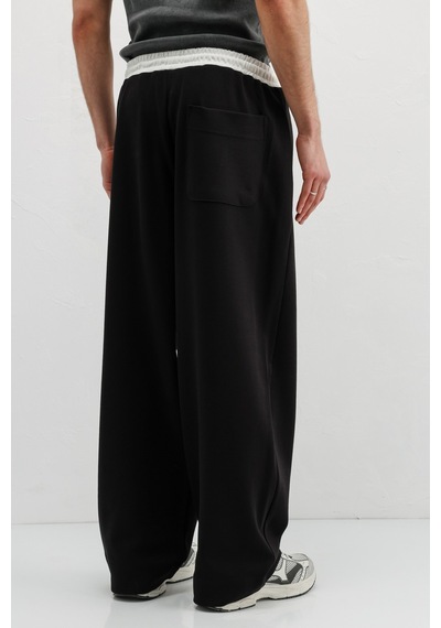 Vamos Baggy Fit Eşofman Alt V80-41 Siyah