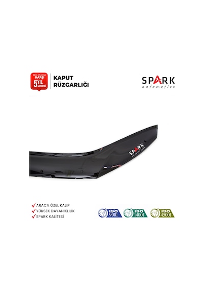 Volkswagen Caddy 2010-2015 Yıl Aralığı Uyumlu Kaput Rüzgarlığı 3mm