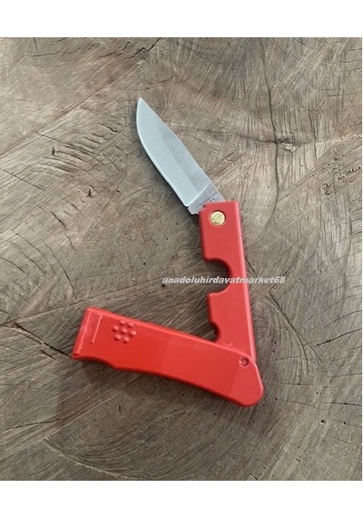 Cross Çelik Aşı Çakısı Aşı Yapma Bıçağı Mini Çakı Katlanır Cep Çakısı Kırmızı
