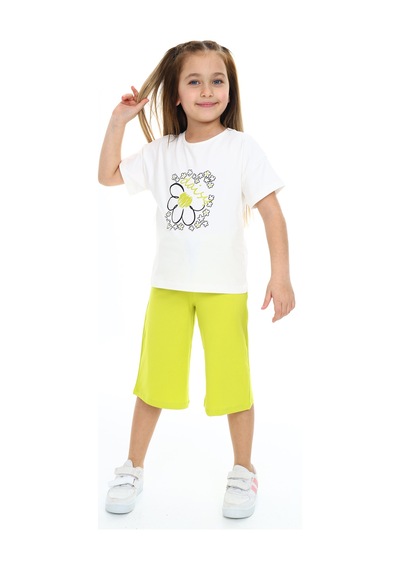Toontoy Kids Toontoy Kız Çocuk Daisy Yazılı Çiçek Baskılı Kaprili Takım Ekru Toontoy Kids Toontoy Kız Çocuk Daisy Yazılı Çiçek Baskılı Kaprili Takım Ekru