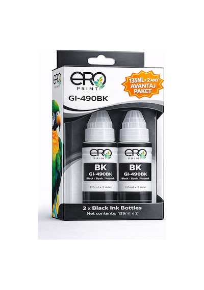 Canon Pixma G3400 Siyah Uyumlu Mürekkep 135ml X 2'li Paket