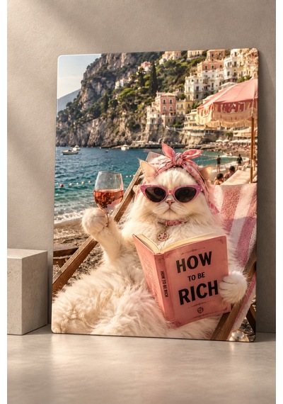 Dekoratif Metal Tablo How To Be Rich Modern Duvar Dekorasyonu Çok Renkli