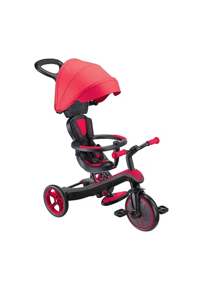 Globber Explorer 4in1 Trike Bisiklet - Kırmızı 634-102 Çok Renkli