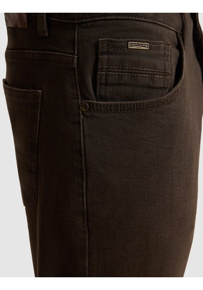 Pierre Cardin Koyu Kahverengi New Slim Fit Jean Pantolon