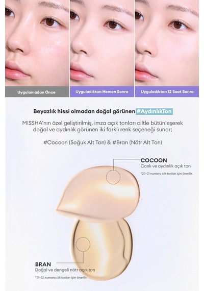 Missha Layering Fit Pine Phyto Mucin Serum Cushion SPF30 Pa++ Bran