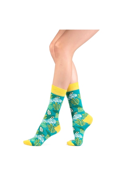 Ozzy Socks Kadın Çok Renkli Desenli Çorap 6'lı Beyaz