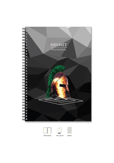 A4 Defter Kareli 200 Syf Kask Polygonal