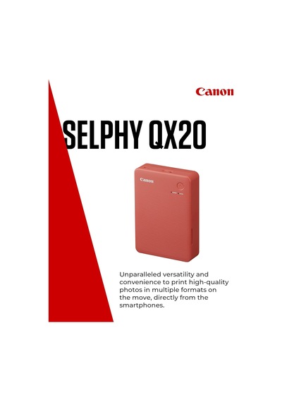 Canon Selphy Qx20 Rd Fotoğraf Yazıcısı Boya-süblimasyon 287 X 287 Diğer