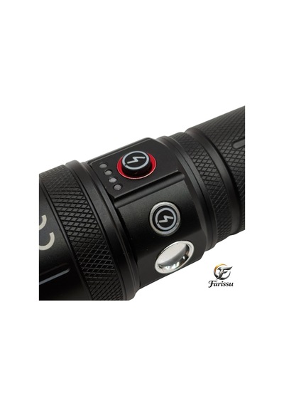 Gold Orion R53 Profesyonel 100w 3000 Lümen Zoomlu Şarjlı El Feneri Siyah
