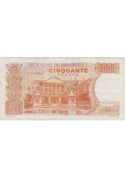 Belçika 50 Frank 1966 Çok Çok Temiz.