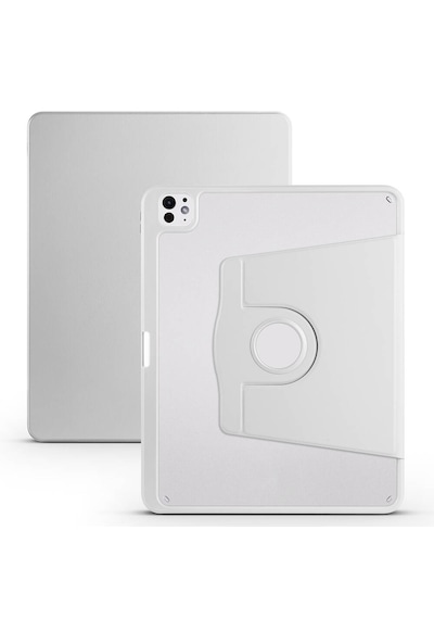 Arabulalaca Apple Uyumlu iPad Pro 13 2024 Gri Renk Kalem Bölmeli Dönebilen Standlı Kılıf Standlı Kapak Arabulalaca Apple Uyumlu iPad Pro 13 2024 Gri Renk Kalem Bölmeli Dönebilen Standlı Kılıf Standlı Kapak