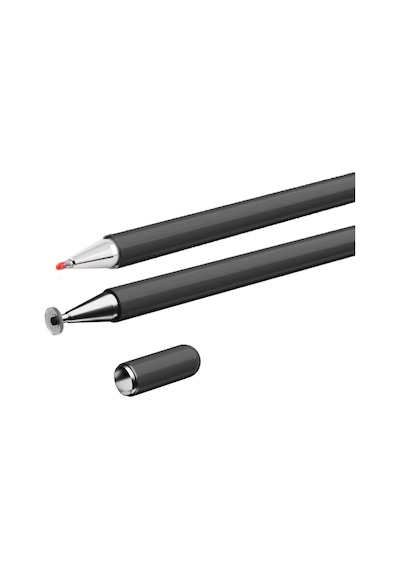Samsung Galaxy Tab A11 X130 İle Uyumlu Çift Uçlu Hassas Dokunmatik Stylus Kalem Gecikmesiz Siyah
