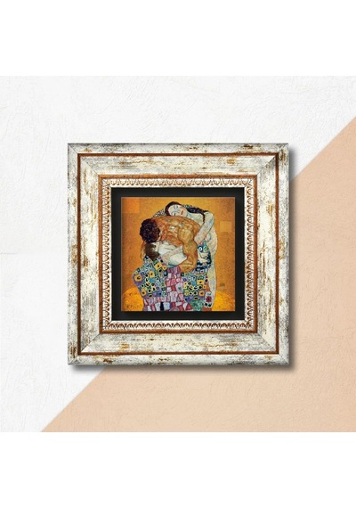 Lexroo Gustav Klimt Aile Kucaklama Taş Duvar Tablosu - Çerçeveli Diğer