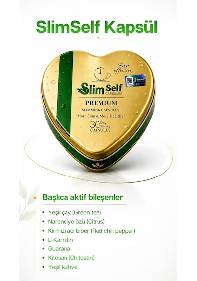 Slimself Premium Bitkisel İçerikli Form Kapsül 30 Daily