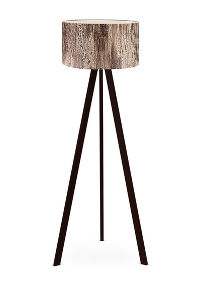 Tr Bohhem Art Tripod Ahşap Ayaklı Lambader Köşe Lambası Ağaç Kabuğu Ağaç Kabuğu Diğer