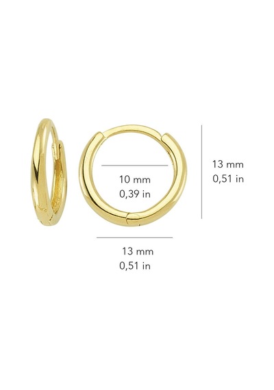 Goldkupe 14 Ayar Sade Halka Altın Küpe 1,00 Gr-1311