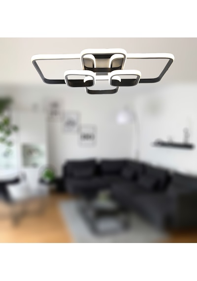 Tt500-6-sy Tt Aydınlatma Gün Işığı Mat Siyah 6 Lı Led Avize Siyah