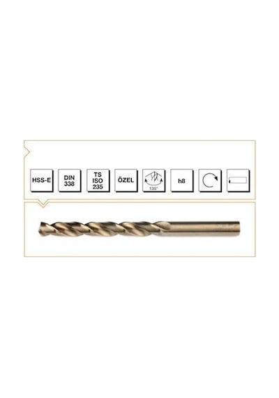 Makina Takım Hsse Dın 338 Rn Altın Seri Matkap Ucu 7.4 Mm-mte B00005000740